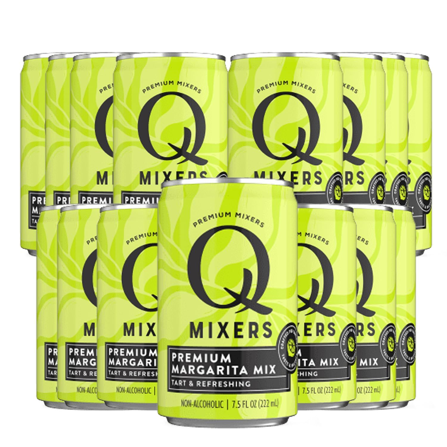 Q Mixers Margarita Mix Premium Cocktail Mixer Made with Real Ingredients 7.5oz Cans | 15 PACK