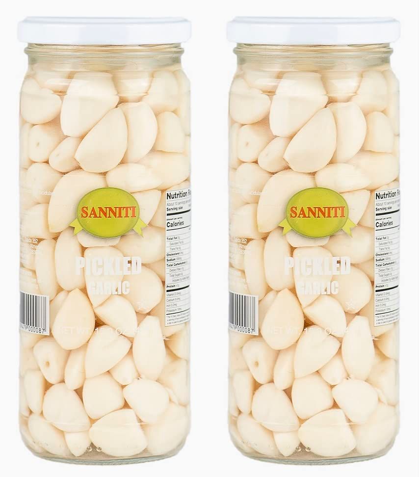 Sanniti Spanish Pickled Garlic, 15.9 Ounces (Pack of 2)