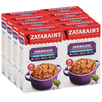 Zatarain&#39;s Reduced Sodium Jambalaya, 8 oz (Pack of 8)