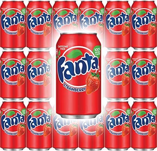 Fanta Strawberry Soda, 12 Fl Oz Cans (Pack of 18, Total of 216 Fl Oz)