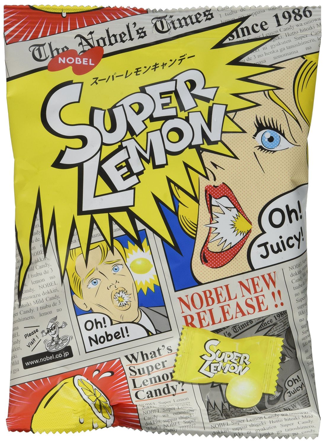 Japanese Extreme Super Sour Lemon Flavored 3 Layered Intense Candy Challenge