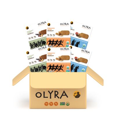 Olyra Variety Pack Breakfast Biscuits, Healthy Snacks for Kids and Adults, Low Sugar, High Fiber, Vegan Organic Cookies, with Ancient Greek Grains, USDA Certified Organic, Non GMO, 24 Packs