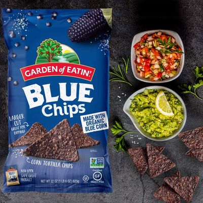 Garden of Eatin' Tortilla Chips, Blue Corn, 1.5 oz. (Pack of 24) (Packaging May Vary)