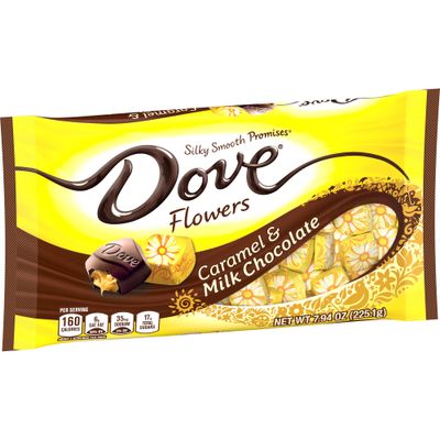 DOVE PROMISES Easter Caramel &amp; Milk Chocolate Flowers Candy 7.94-Ounce Bag