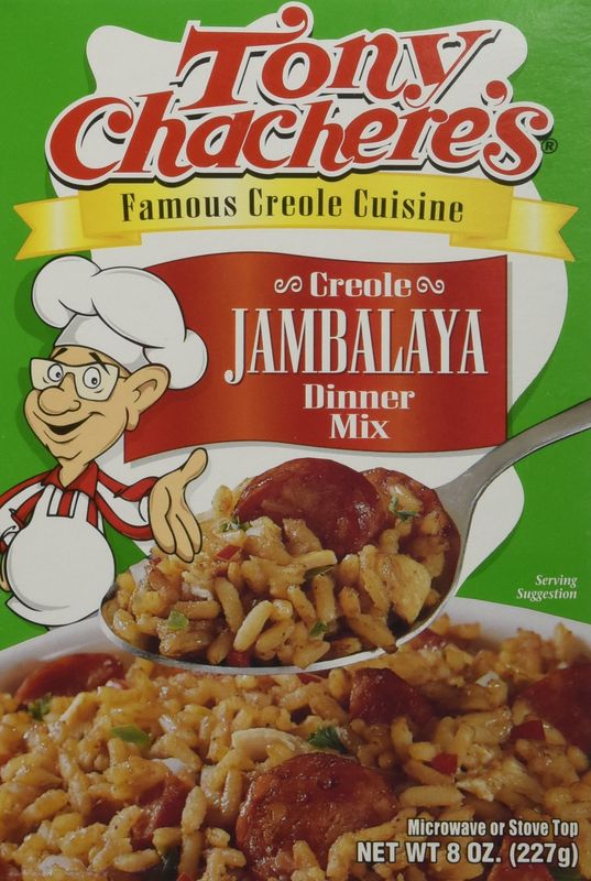 Tony Chachere Rice Dinner Mix, Jambalaya, 4 Count