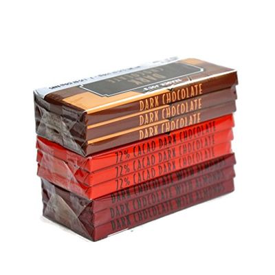 Trader Joe&#39;s Belgian Dark Chocolate Bars 3 Variety Pack - Total 9 Bars, 1.7 ounces