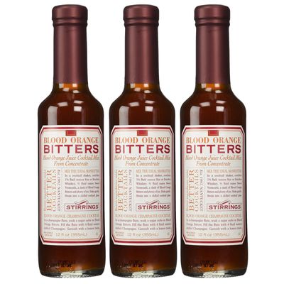 Stirrings All Natural Blood Orange Cocktail Bitters - 12 ounce bottles | Pack of 3