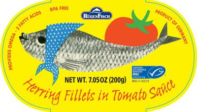 Rugenfisch Herring Fillets in Tomato Sauce, 7.05 Ounce