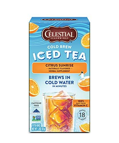 Celestial Seasonings Cold Brew Citrus Sunrise Iced Tea 18 tea bags