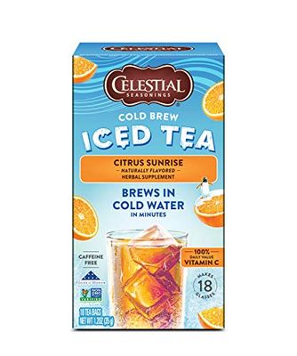 Celestial Seasonings Cold Brew Citrus Sunrise Iced Tea 18 tea bags