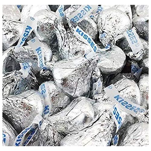 Hershey&#39;s Kisses, Milk Chocolate in Silver Foil (Pack of 6 Pounds)