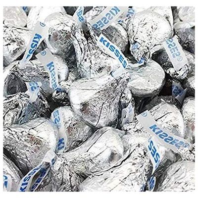 Hershey&#39;s Kisses, Milk Chocolate in Silver Foil (Pack of 6 Pounds)