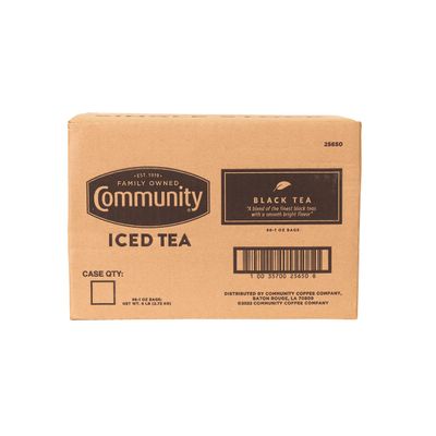 Community Coffee Pre-Measured Iced Tea, Black Tea Filter Pack, 1 Ounce, 96 count