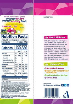 Hi-Chew Chewy Candy, 3.17 Oz