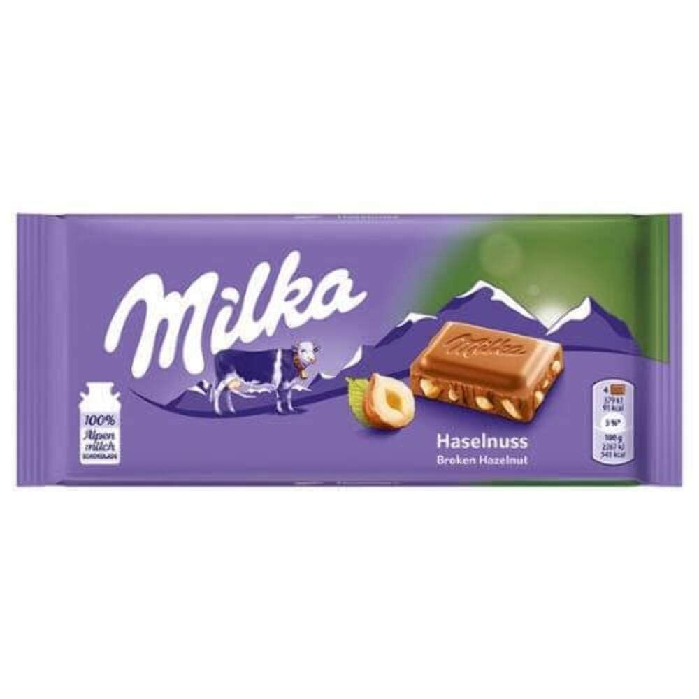 Milka Milk Chocolate Confection with Hazelnuts