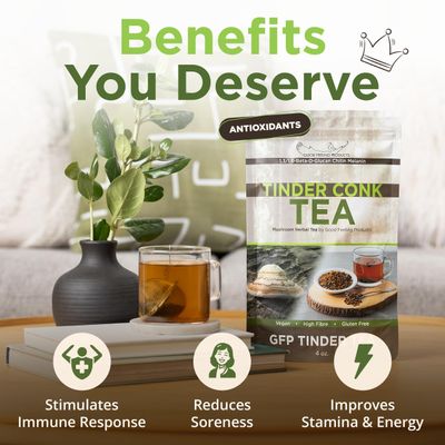 Tinder Conk Tea - Tinder Tea - Loose Leaf Tea - Herbal Tea - Mushroom Tea - Digestive Drink - Belly Comfort Tea - Immune Support Tea