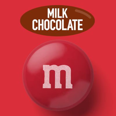 M&MS Red Milk Chocolate Candy, 2lbs of M&M'S in Resealable Pack for Candy Bars, Birthday Parties, 4th of July, Christmas, Valentine's Day, Dessert Tables & DIY Party Favors