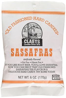 Claey&#39;s, Old Fashioned Hard Candy Sassafras, 6 Ounce Bag