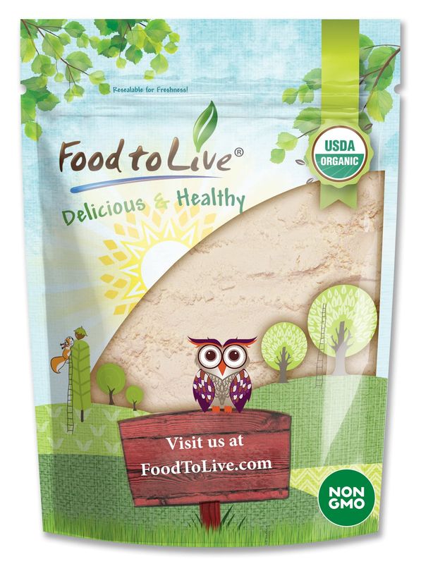 Organic Coconut Flour, 8 Ounces - Non-GMO, Kosher, Raw, Vegan, Unsweetened, Unrefined, Unsulfured Fine Powder, Bulk, Great for Baking
