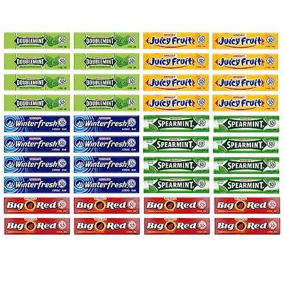 Wrigley&#39;s Chewing Gum Assortment 40 Packs - 8 packs of Each (5 Flavors) Doublemint, Spearmint, Juicy Fruit, Big Red, Winterfresh Bulk Gum