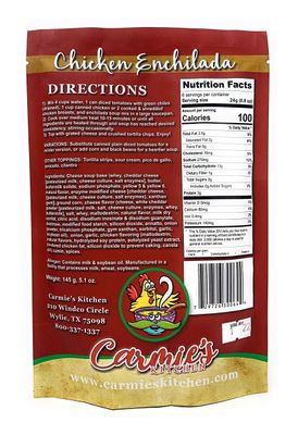 Carmie's Kitchen Chicken Enchilada Soup Mix