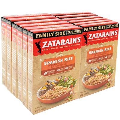 Zatarain&#39;s Family Size Spanish Rice, 15 oz (Pack of 12)