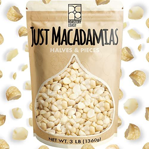 Roastery Coast - Daily Nuts | Just Raw Macadamia Nuts Unsalted | Bulk Nuts |Snack nuts | Healthy Nuts | Gluten free | Macadamia nut butter | Non GMO | Nut snacks | Unsalted Nuts | Keto snack mix
