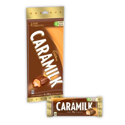 Cadbury Caramilk Candy, 4 Count 200g/7.05oz