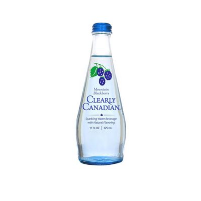 Clearly Canadian Sparkling Flavored Water (Mountain Blackberry, 6 Pack)