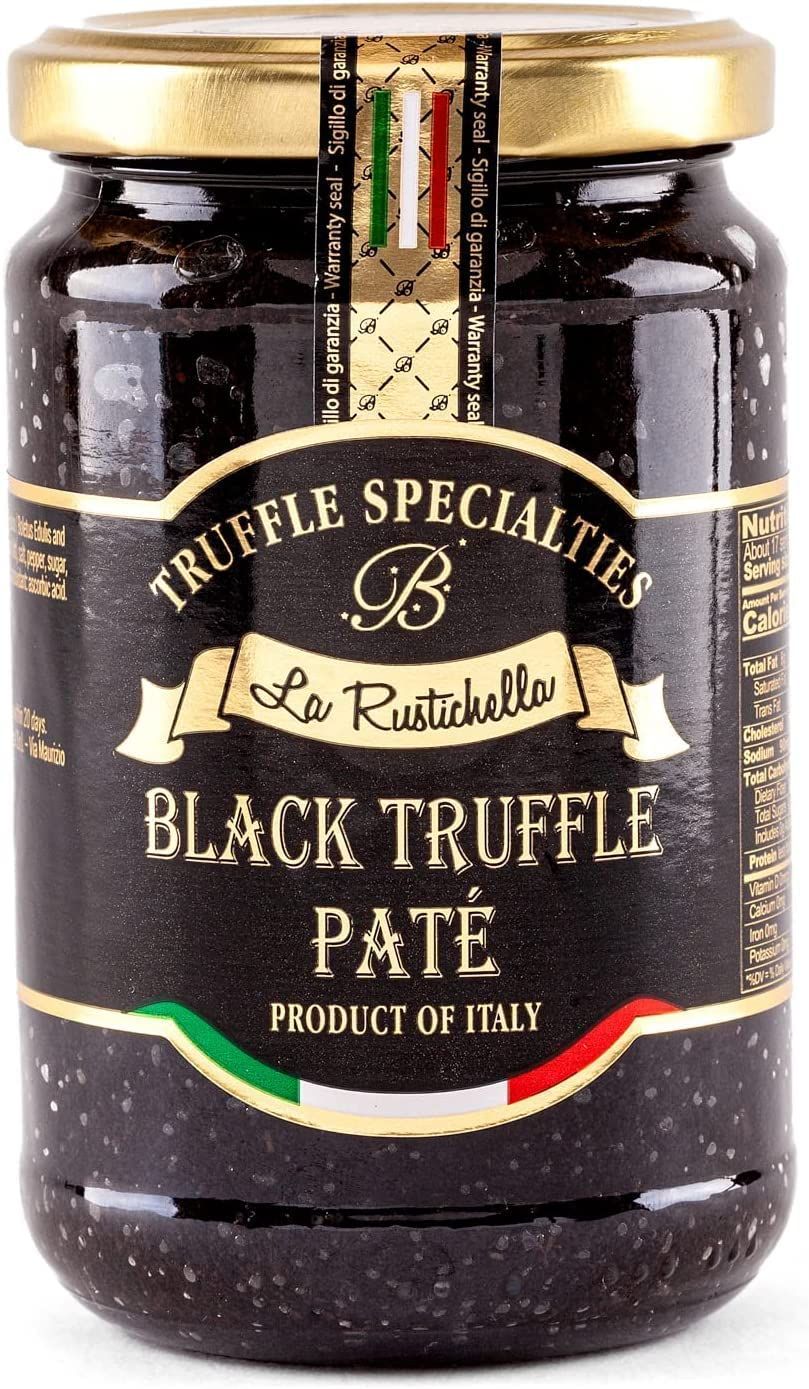 La Rustichella - Black Truffle Pat 9.88 oz (280 gr) - Kosher - 100% Made in Italy | Vegan, Gluten-Free, Cholesterol-Free