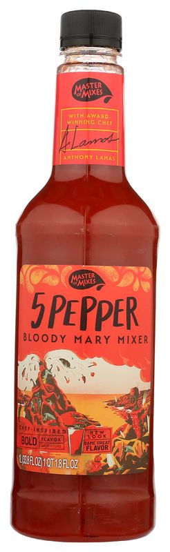 Master of Mixes, 5 Pepper Bloody Mary Mix, 1 Liter Bottle