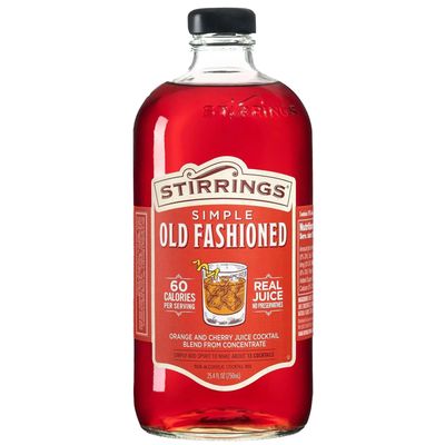 Stirrings Pack Old Fashioned Cocktail Mix 750ml Bottles - Real Juice No Preservatives - 90 Calories - Drink Mixer