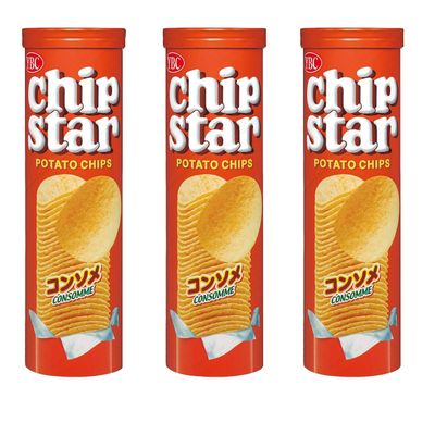 Chip Star Japanese Consomme Taste Potato Crisps Chips 3 cans Set Ninjapo