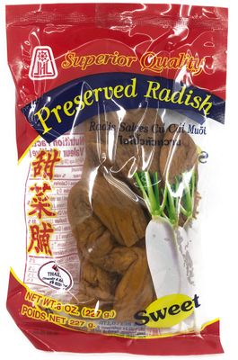 JHC Whole Preserved Radish Sweet 8Oz Product of Thailand