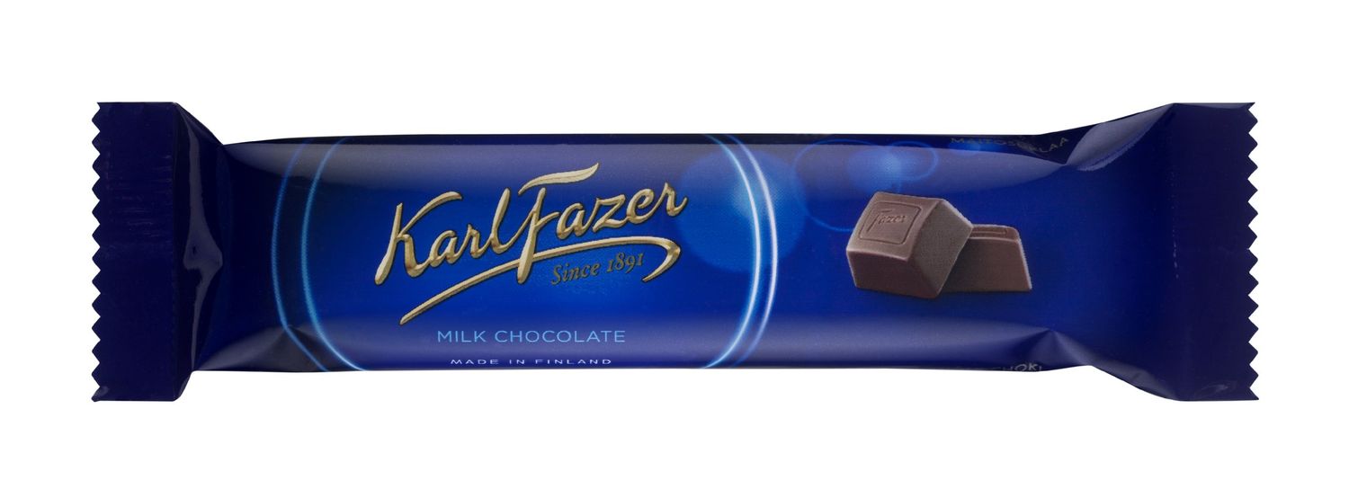 5 Bars x 39g of Karl Fazer Blue Finnish Milk Chocolate