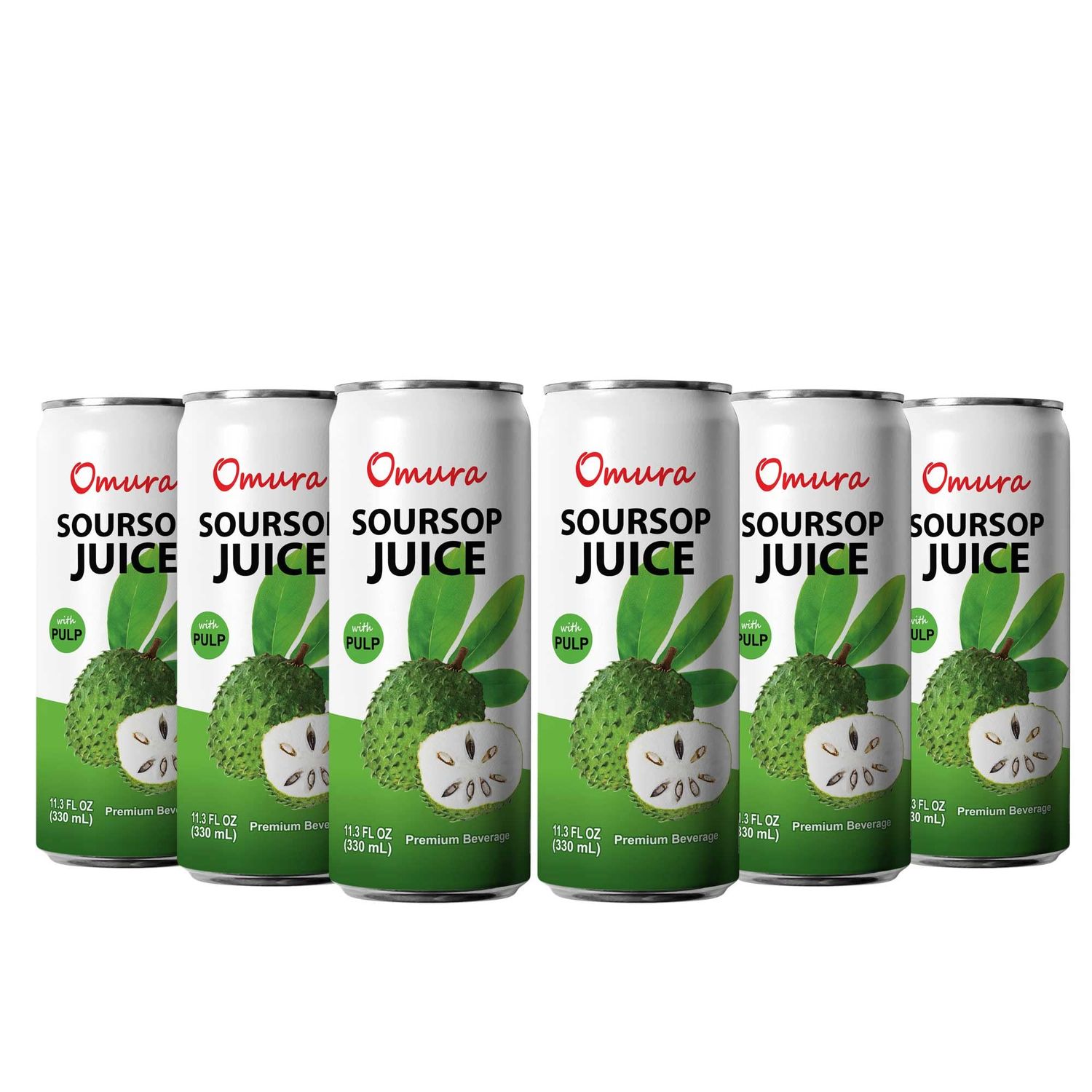 REAL SOURSOP GRAVIOLA Fruit Juice 11.3 Fl. Oz. | Pack of 6