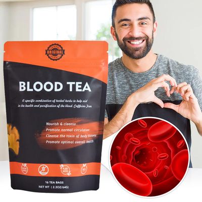 Hiherbs Blood cleansing tea bags, natural herbal tea to remove excess waste from body, 16 count detox tea