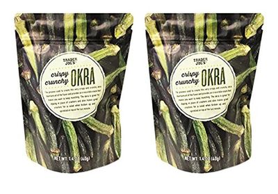 Trader Joe&#39;s Crispy Crunchy Okra 1.4oz (Pack of 2)