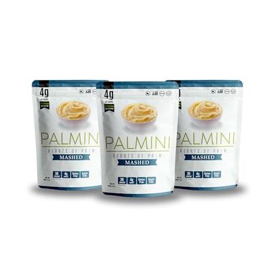 Palmini Mashed | Low-Carb, Low-Calorie Hearts of Palm Mash | Keto, Gluten Free, Vegan, and Non-GMO | As seen on Shark Tank | (12 Ounce Pouch - Pack of 3)