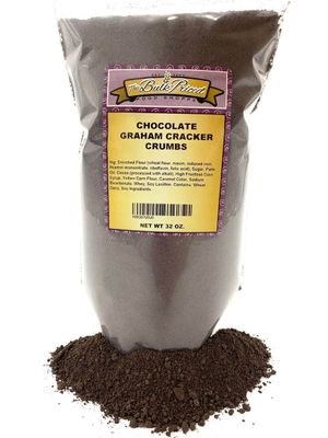 Chocolate Graham Cracker Crumbs, Bulk Size (2 lb. Resealable Zip Lock Stand Up Bag)
