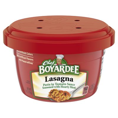 Chef Boyardee Lasagna, Microwave Food, 7.5 OZ Microwaveable Bowl (12 Bowls)