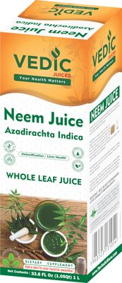 Vedic Neem Juice - (Pack of 1) - 33.8oz, Ideal for Daily Use