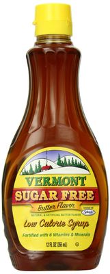 Maple Grove Farms Sugar Free Syrup, Butter Flavor, 12 Ounce (Pack of 12)
