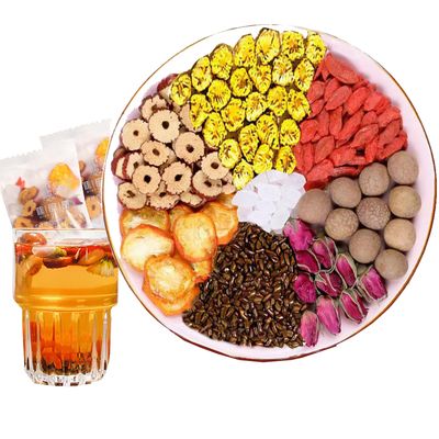 Rose Ba bao Tea 10.58 oz (10g30packets) Eight Treasure Tea Rose dried longan red dates chrysanthemums goji berries Combination tea