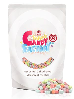 Sarah&#39;s Candy Factory Assorted Dehydrated Marshmallow Bits in Resealable Bag, 1lb