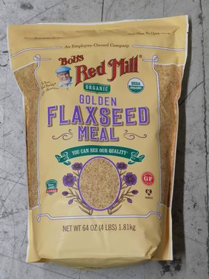 64oz Organic Whole Ground Golden Flaxseed Meal Bob&#39;s Red Mill (4 Pounds Total)