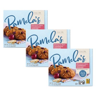 Pamela&#39;s Products Gluten Free Whenever Bars (Oat Cranberry Almond, Pack - 3)