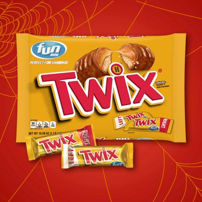 TWIX Fun Size Caramel Cookie Chocolate Candy Bars - 18.28 oz Bulk Candy Jumbo Bag