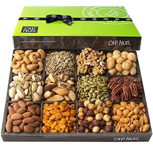 Nuts Gift Basket Mixed Nuts Assortments | 12 Variety Mixed Nut by Oh Nuts