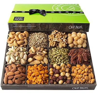 Nuts Gift Basket Mixed Nuts Assortments | 12 Variety Mixed Nut by Oh Nuts